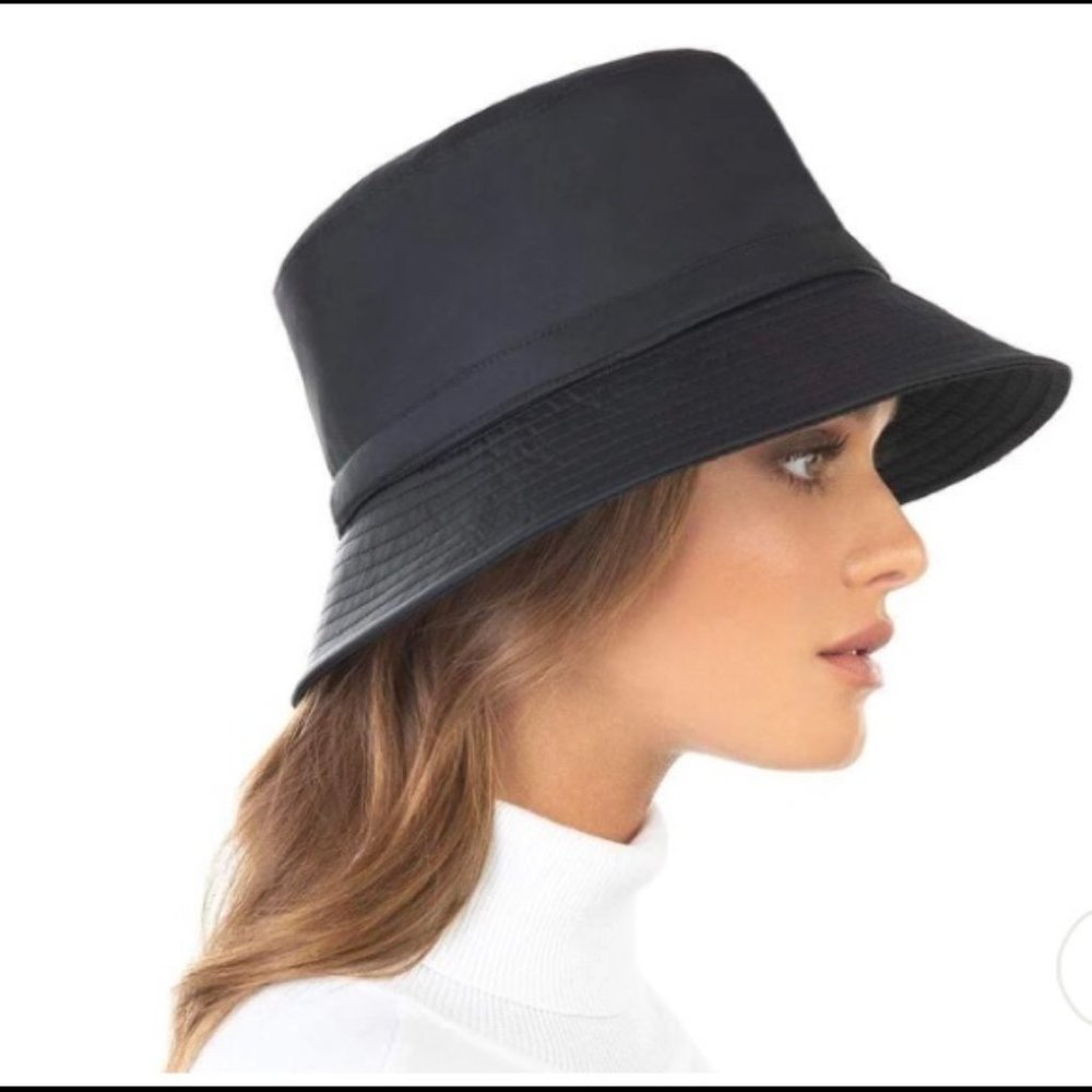 New! Black Bucket Style Hat
